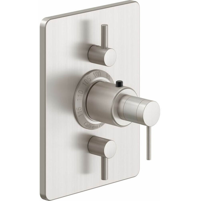 California Faucets - StyleTherm Trim Only with Dual Volume Control - Gloss White