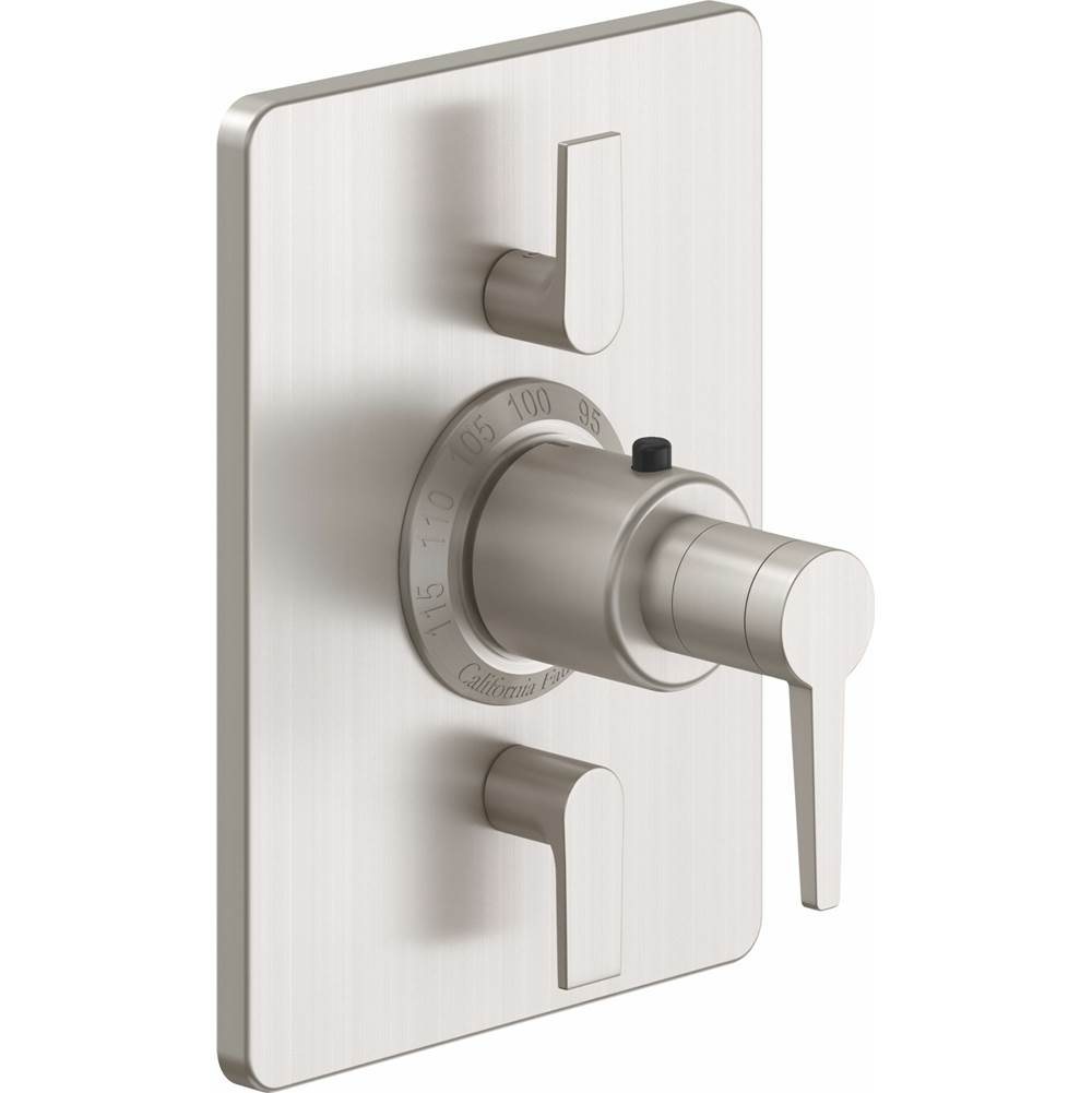 California Faucets - StyleTherm Trim Only with Dual Volume Control - Gloss White