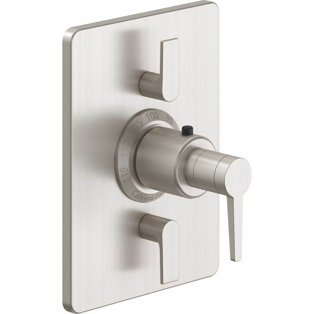 California Faucets - StyleTherm Trim Only with Dual Volume Control - Gloss White