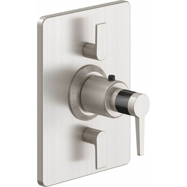 California Faucets - StyleTherm Trim Only with Dual Volume Control - Gloss White
