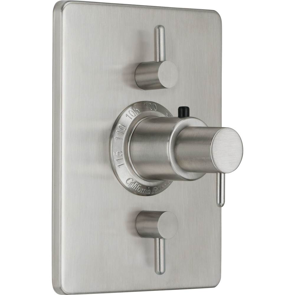 California Faucets - StyleTherm Trim Only with Dual Volume Control - Gloss White
