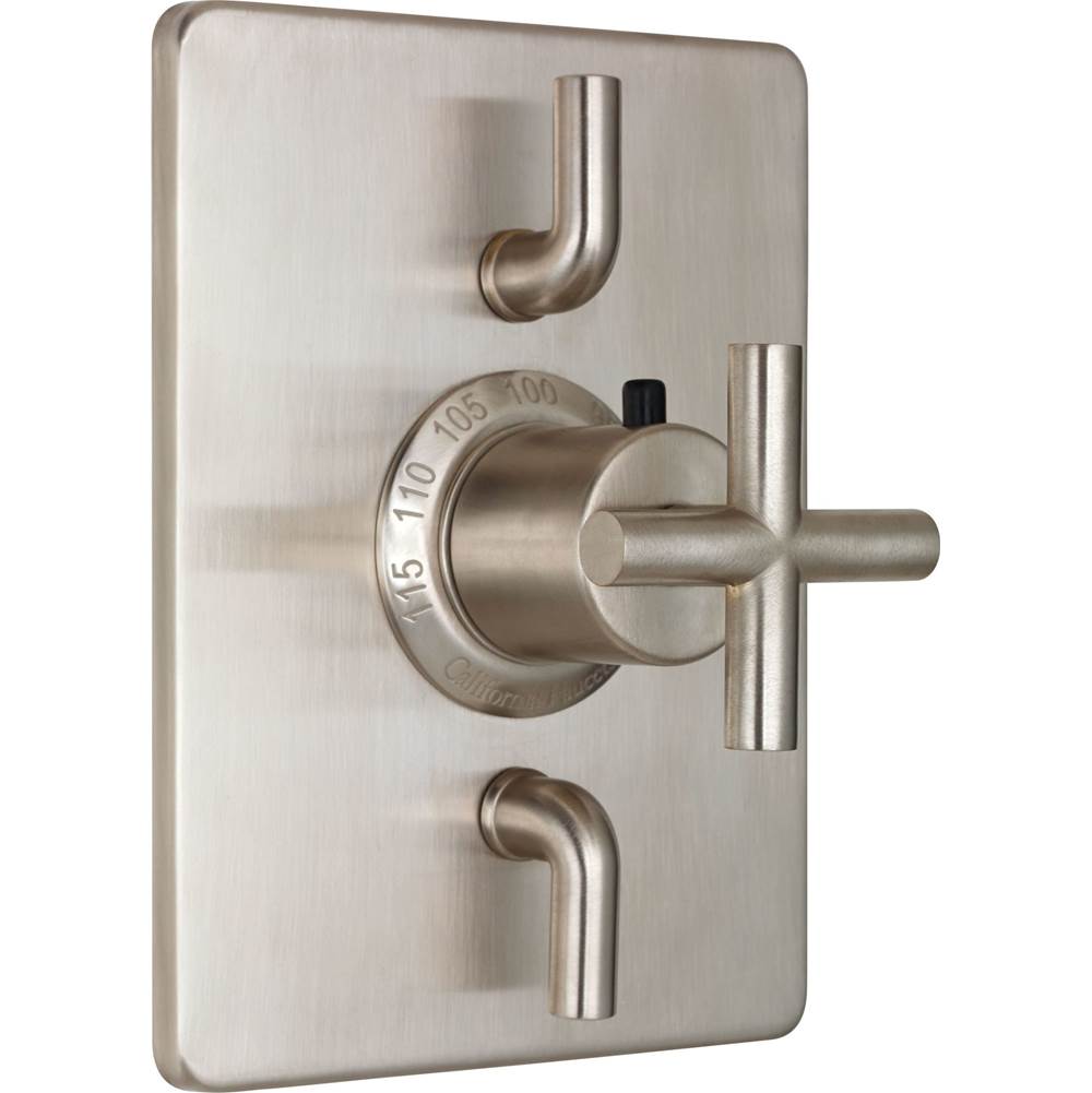 California Faucets - StyleTherm Trim Only with Dual Volume Control - Gloss White