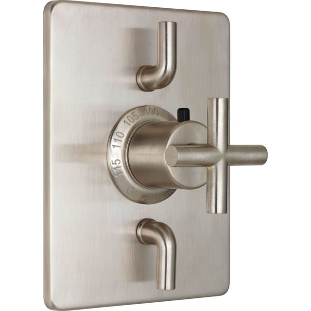 California Faucets - StyleTherm Trim Only with Dual Volume Control - Gloss White