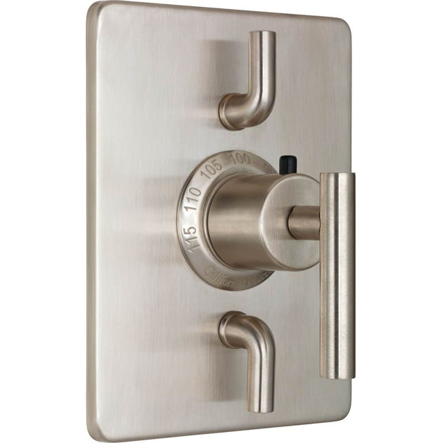 California Faucets - StyleTherm Trim Only with Dual Volume Control - Gloss White