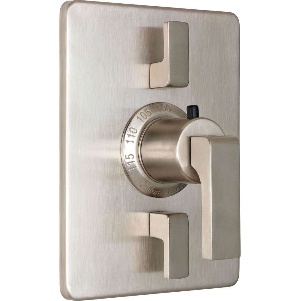 California Faucets - StyleTherm Trim Only with Dual Volume Control - Gloss White