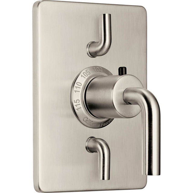 California Faucets - StyleTherm Trim Only with Dual Volume Control - Gloss White