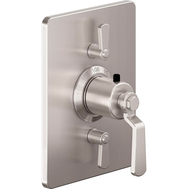 California Faucets - StyleTherm Trim Only with Dual Volume Control - Gloss White