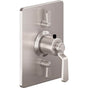 California Faucets - StyleTherm Trim Only with Dual Volume Control - Gloss White