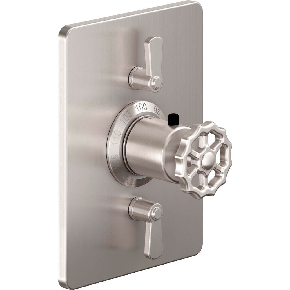 California Faucets - StyleTherm Trim Only with Dual Volume Control - Gloss White