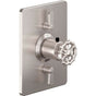 California Faucets - StyleTherm Trim Only with Dual Volume Control - Gloss White