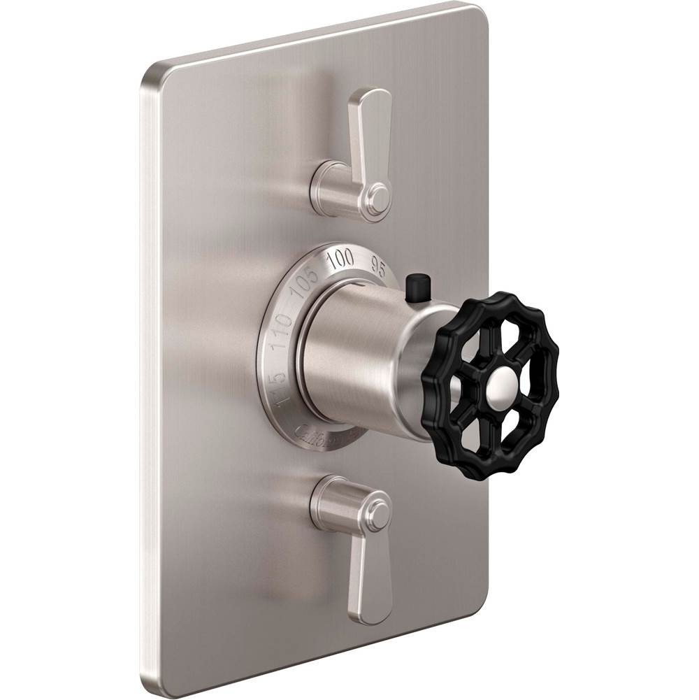 California Faucets - StyleTherm Trim Only with Dual Volume Control - Gloss White