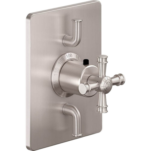 California Faucets - StyleTherm Trim Only with Dual Volume Control - Gloss White