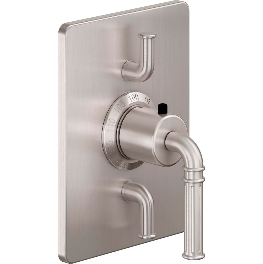 California Faucets - StyleTherm Trim Only with Dual Volume Control - Gloss White