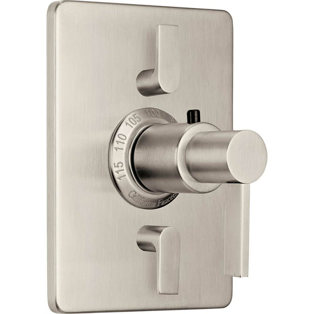 California Faucets - StyleTherm Trim Only with Dual Volume Control - Gloss White
