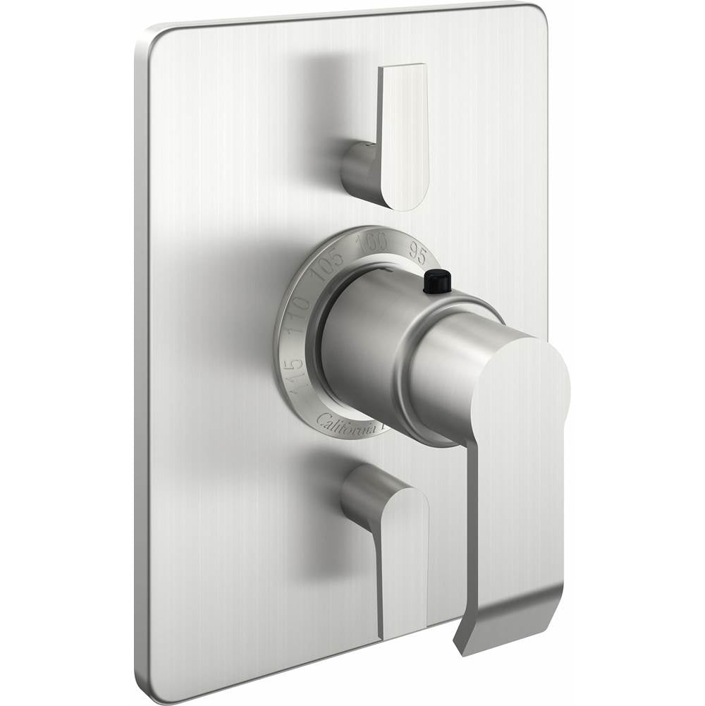 California Faucets - StyleTherm Trim Only with Dual Volume Control - Gloss White