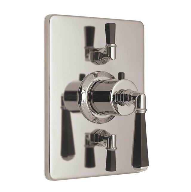 California Faucets - StyleTherm Trim Only with Dual Volume Control - Gloss White