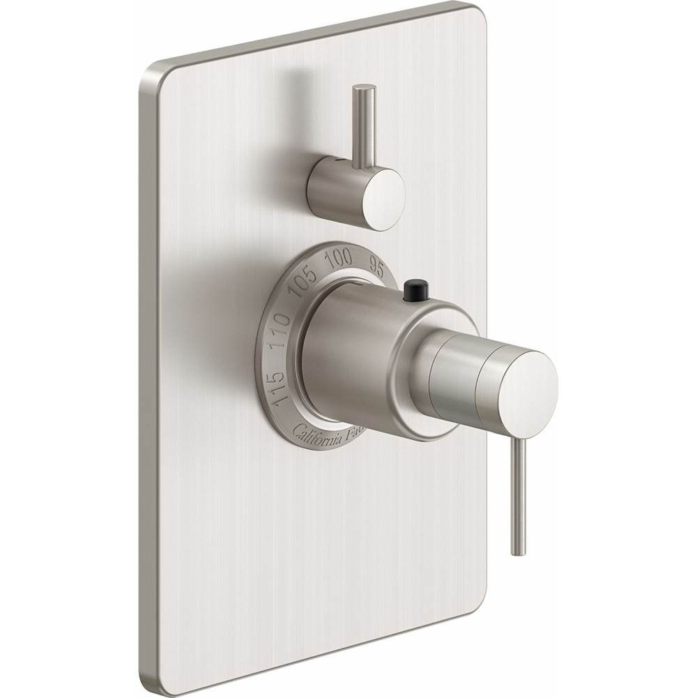 California Faucets - StyleTherm Trim Only with Single Volume Control - Gloss White