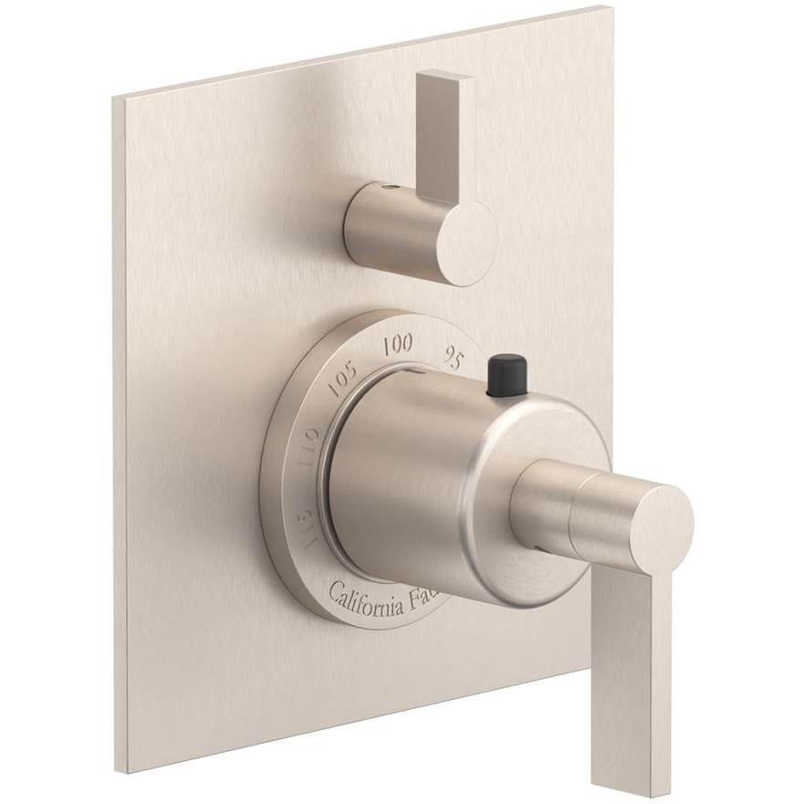 California Faucets - StyleTherm Trim Only with Single Volume Control - Gloss White