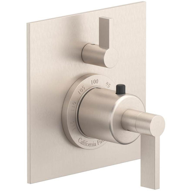 California Faucets - StyleTherm Trim Only with Single Volume Control - Gloss White