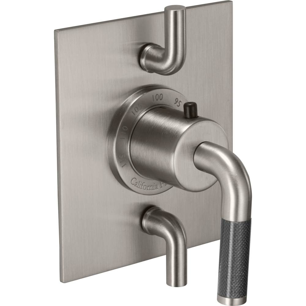 California Faucets - StyleTherm Trim Only with Dual Volume Control - Gloss White