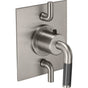 California Faucets - StyleTherm Trim Only with Dual Volume Control - Gloss White