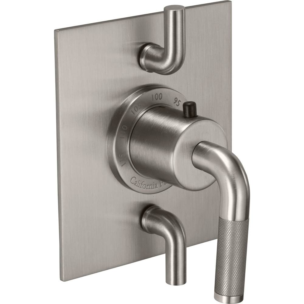California Faucets - StyleTherm Trim Only with Dual Volume Control - Gloss White