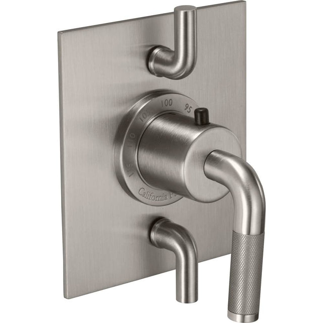 California Faucets - StyleTherm Trim Only with Dual Volume Control - Gloss White