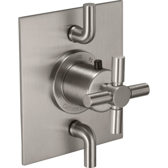 California Faucets - StyleTherm Trim Only with Dual Volume Control - Gloss White