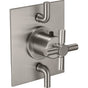 California Faucets - StyleTherm Trim Only with Dual Volume Control - Gloss White