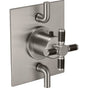 California Faucets - StyleTherm Trim Only with Dual Volume Control - Gloss White