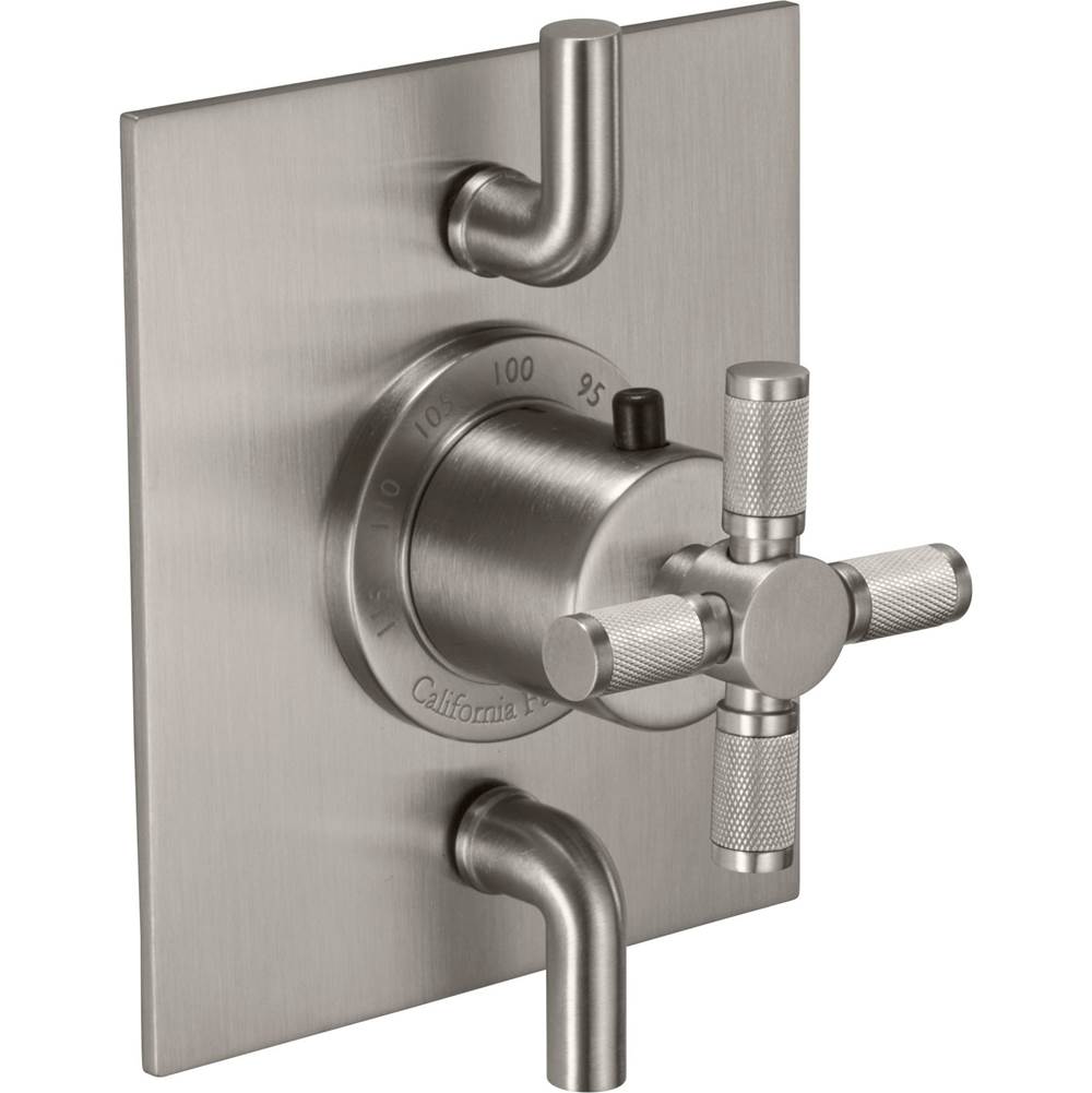 California Faucets - StyleTherm Trim Only with Dual Volume Control - Gloss White