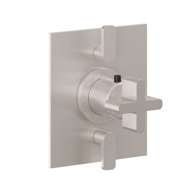 California Faucets - StyleTherm Trim Only with Dual Volume Control - Gloss White