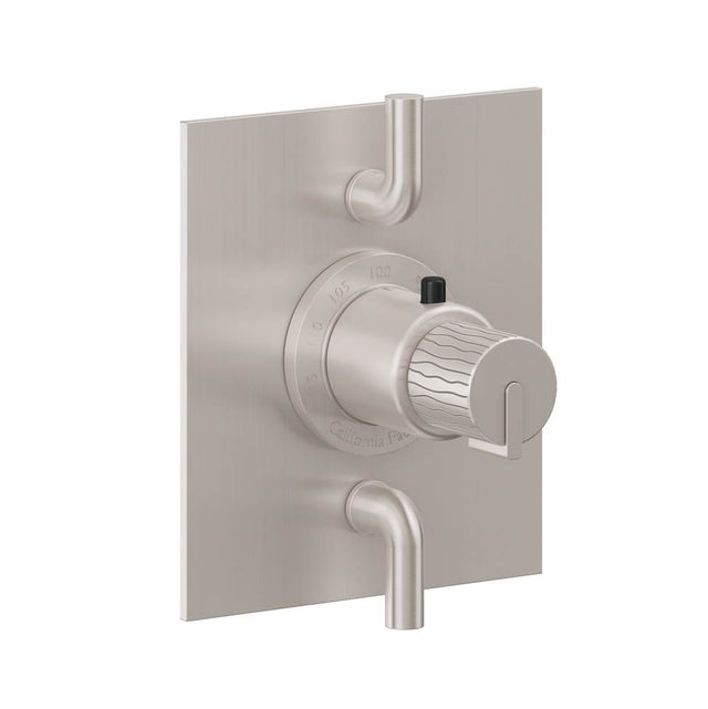 California Faucets - StyleTherm Trim Only with Dual Volume Control - Gloss White