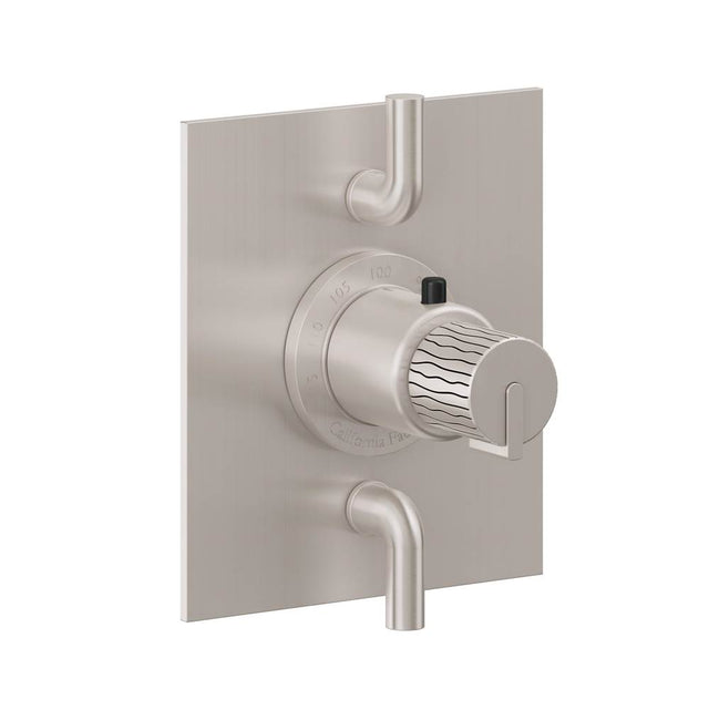 California Faucets - StyleTherm Trim Only with Dual Volume Control - Ultra Stainless Steel Pvd