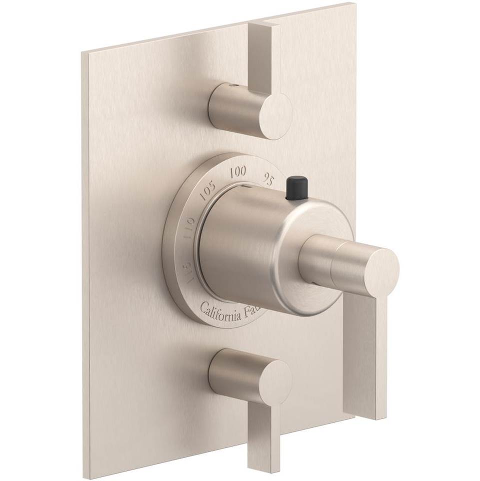 California Faucets - StyleTherm Trim Only with Dual Volume Control - Gloss White