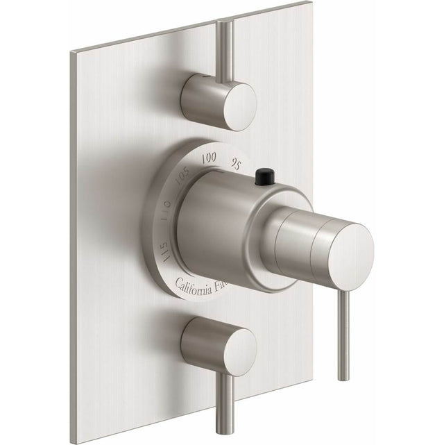 California Faucets - StyleTherm Trim Only with Dual Volume Control - Gloss White