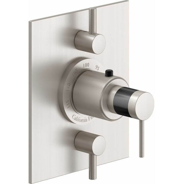 California Faucets - StyleTherm Trim Only with Dual Volume Control - Gloss White