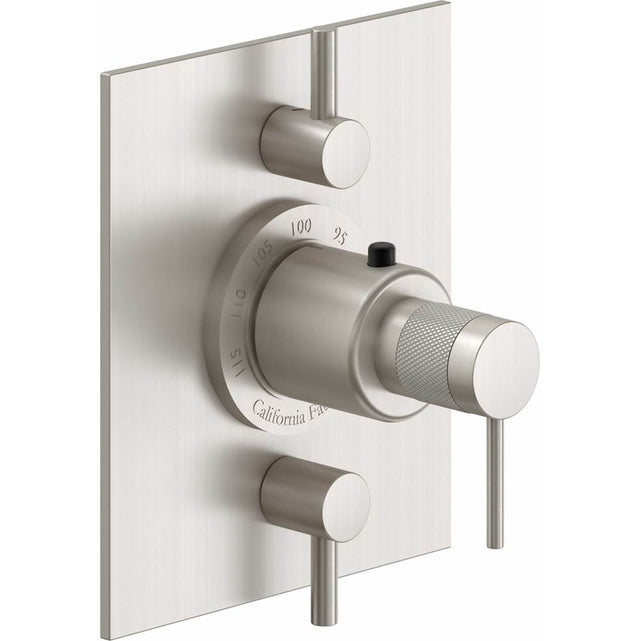 California Faucets - StyleTherm Trim Only with Dual Volume Control - Gloss White