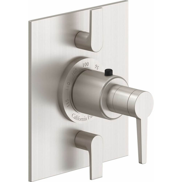 California Faucets - StyleTherm Trim Only with Dual Volume Control - Gloss White