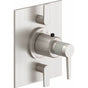 California Faucets - StyleTherm Trim Only with Dual Volume Control - Gloss White
