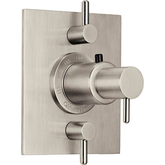 California Faucets - StyleTherm Trim Only with Dual Volume Control - Gloss White
