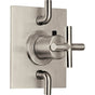 California Faucets - StyleTherm Trim Only with Dual Volume Control - Gloss White