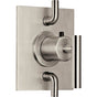 California Faucets - StyleTherm Trim Only with Dual Volume Control - Gloss White