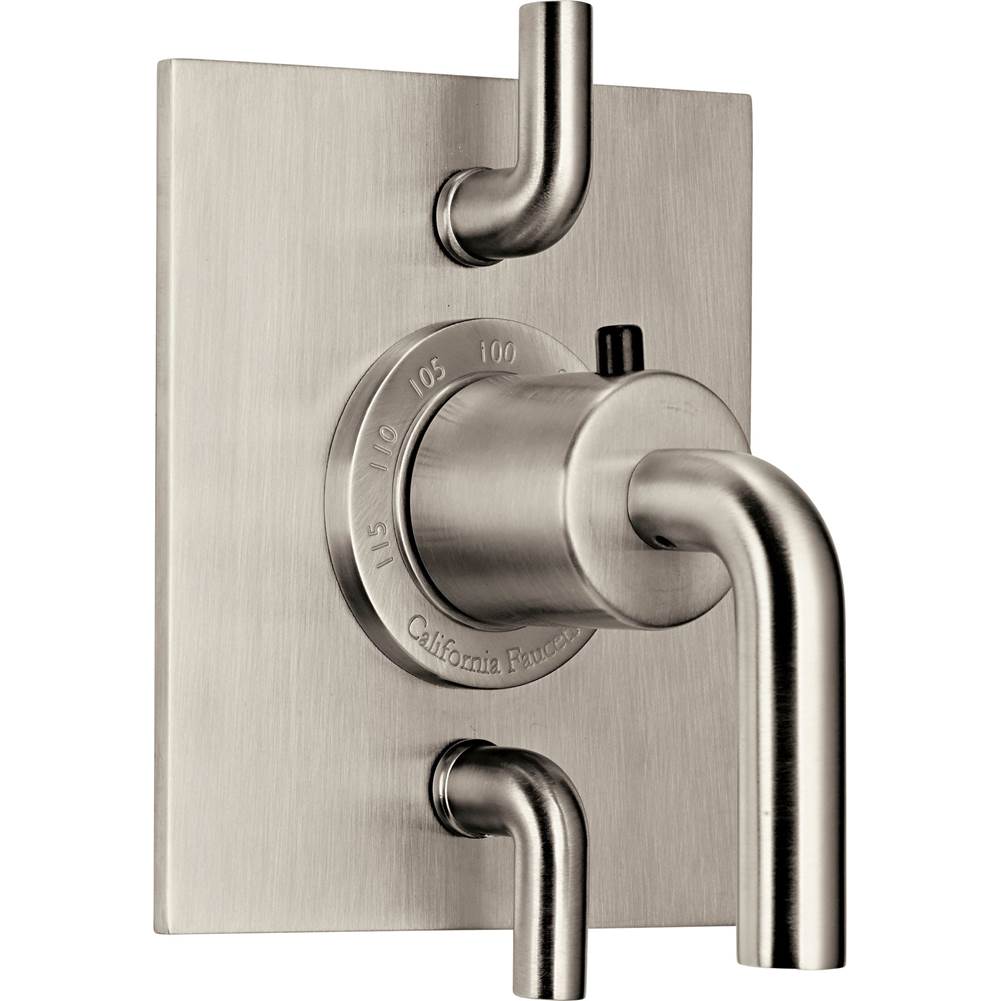 California Faucets - StyleTherm Trim Only with Dual Volume Control - Gloss White