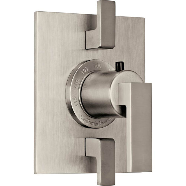 California Faucets - StyleTherm Trim Only with Dual Volume Control - Gloss White