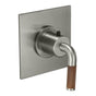California Faucets - StyleTherm 3/4'' Thermostatic Trim Only - Teak Handle - Gloss White