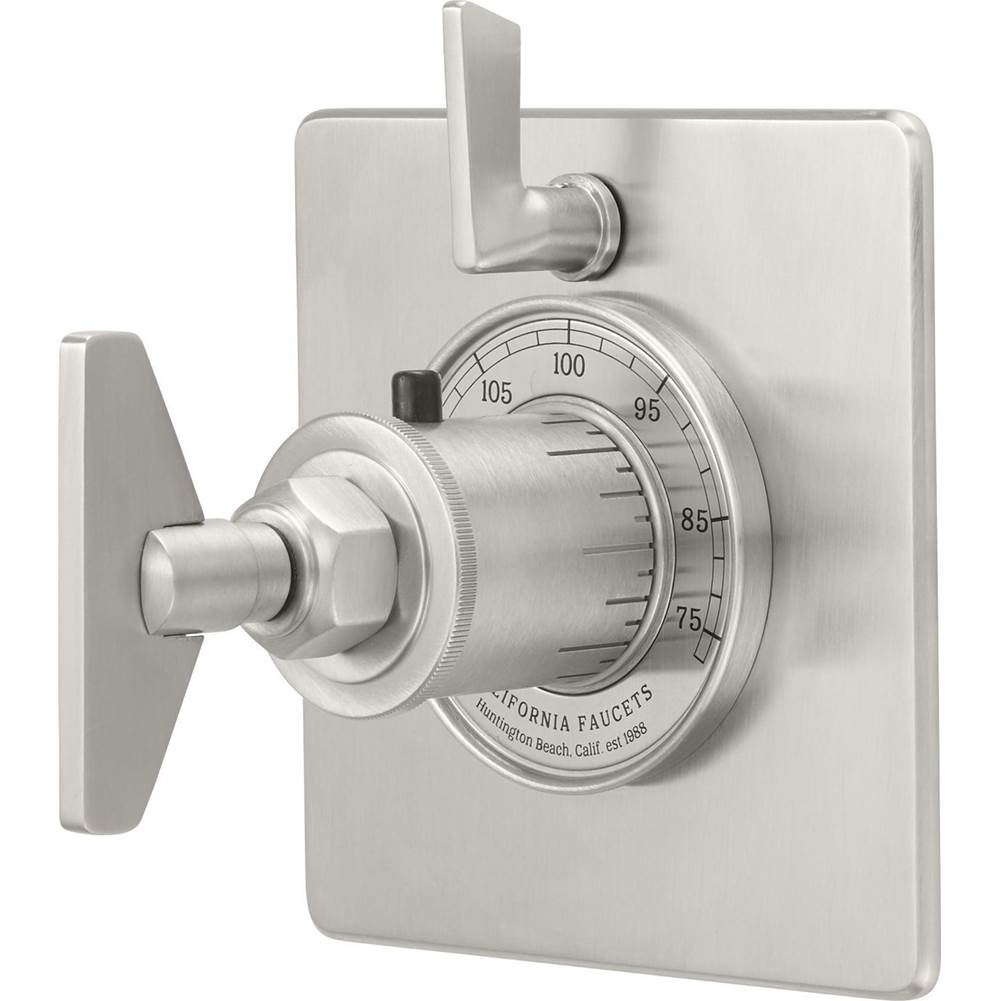 California Faucets - StyleTherm Trim Only with Single Volume Control - Gloss White