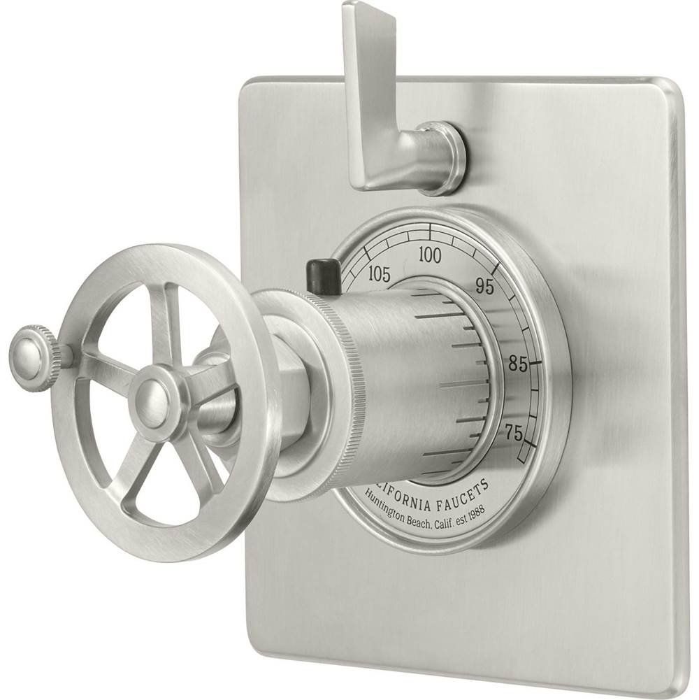 California Faucets - StyleTherm Trim Only with Single Volume Control - Gloss White