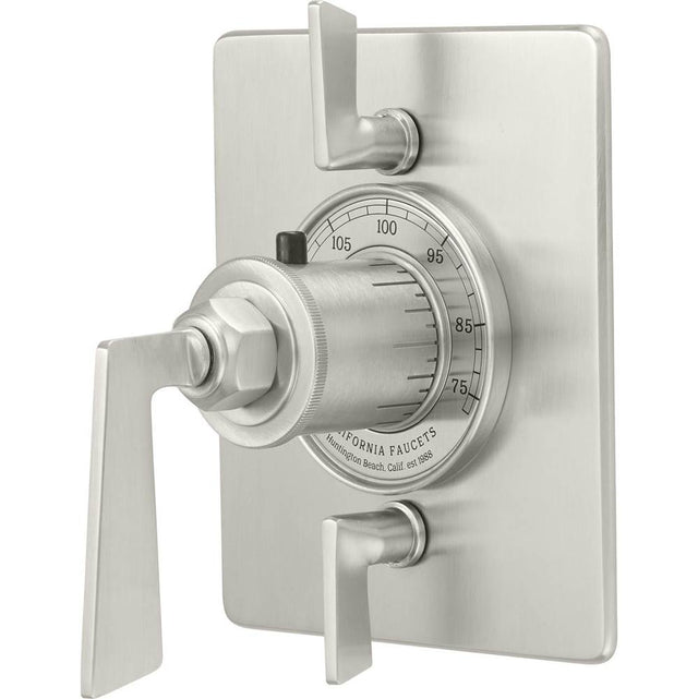 California Faucets - StyleTherm Trim Only with Dual Volume Control - Gloss White