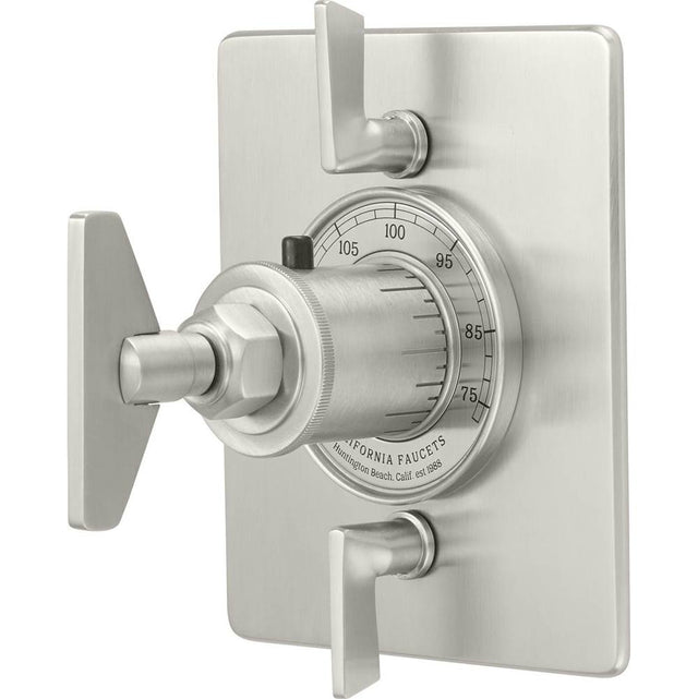 California Faucets - StyleTherm Trim Only with Dual Volume Control - Gloss White